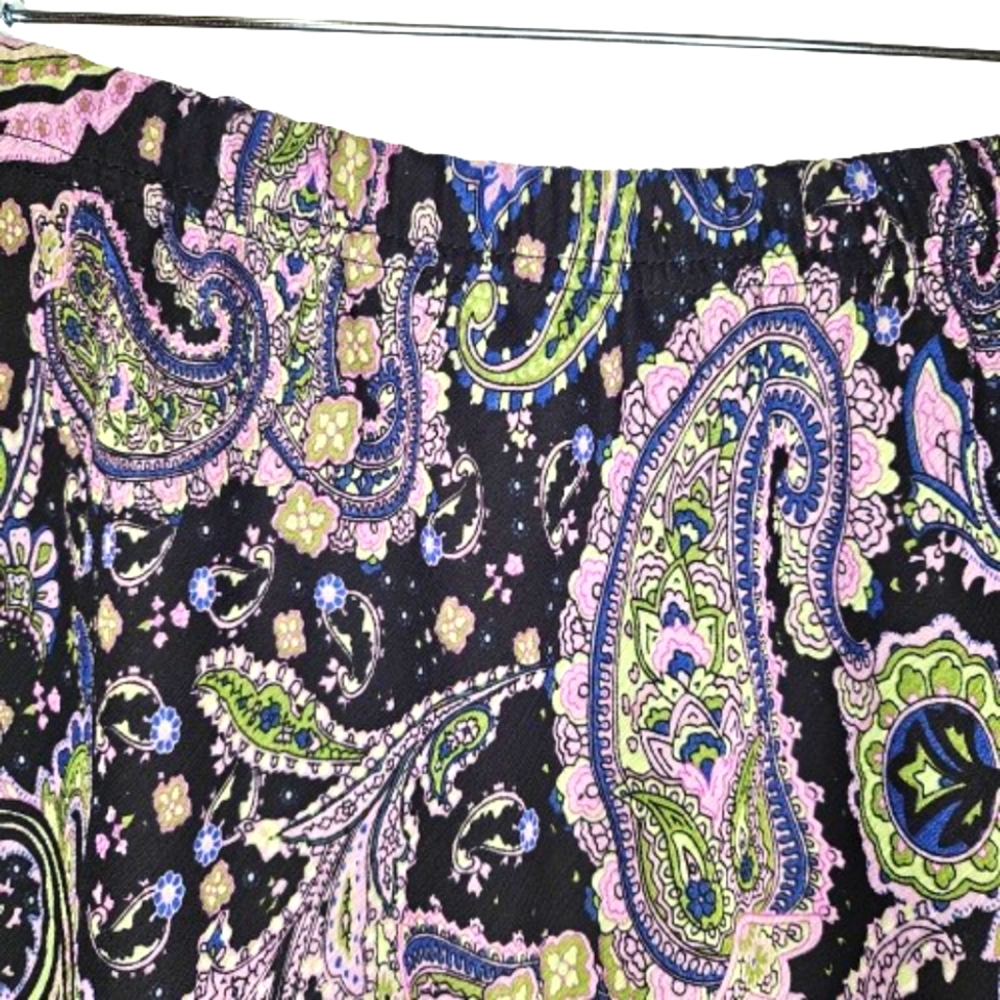 🎯 Briggs New York Women's Paisley Skirt Size 8 - Picture 2 of 9